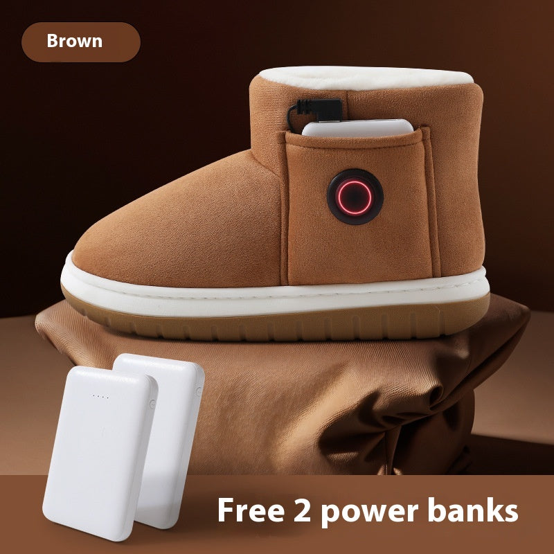 Electric Heating Shoes – Rechargeable Foot Warmer for Cozy Winters
