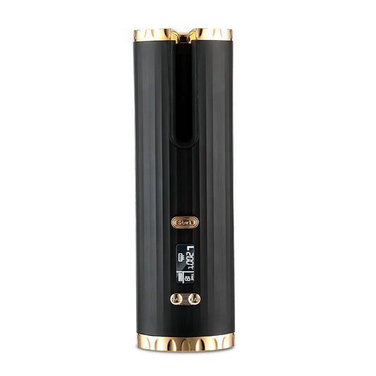 Rechargeable Automatic Hair Curler – Cordless Ceramic Curling Iron with LCD Display